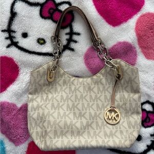 Michael Kors Cream Shoulder Bag